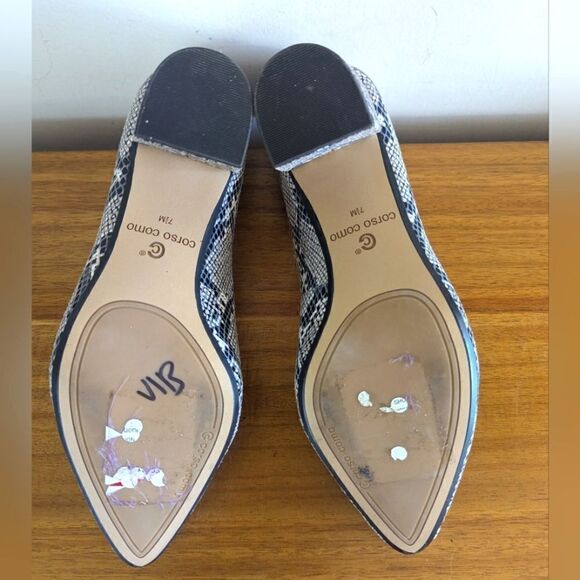 Corso Como Snakeskin Pump Heels 7 1/2 Mob Wife Whimsigoth Rebel Punk Rock Chic - Picture 12 of 12